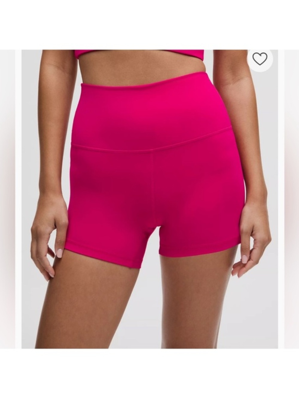 Lululemon align high rise short 4" hot pink size 14 NEW